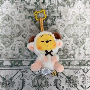 Winnie the Pooh, sheep, plush pendant